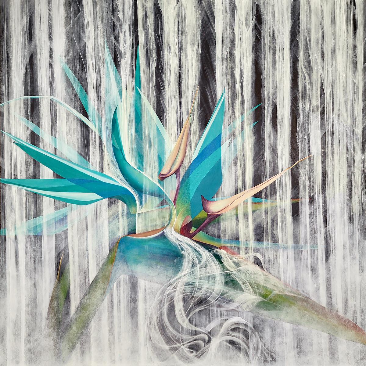 From the collection Deamscape, 54 x 54 in, 2021

This Painting will be shipped directly from the artist's studio.