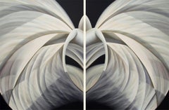 Deborah Bigeleisen - Sin título n.º 26, díptico, Pintura 2011