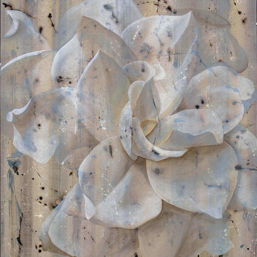 Deborah Bigeleisen – Schnee Leopard, Gemälde 2019