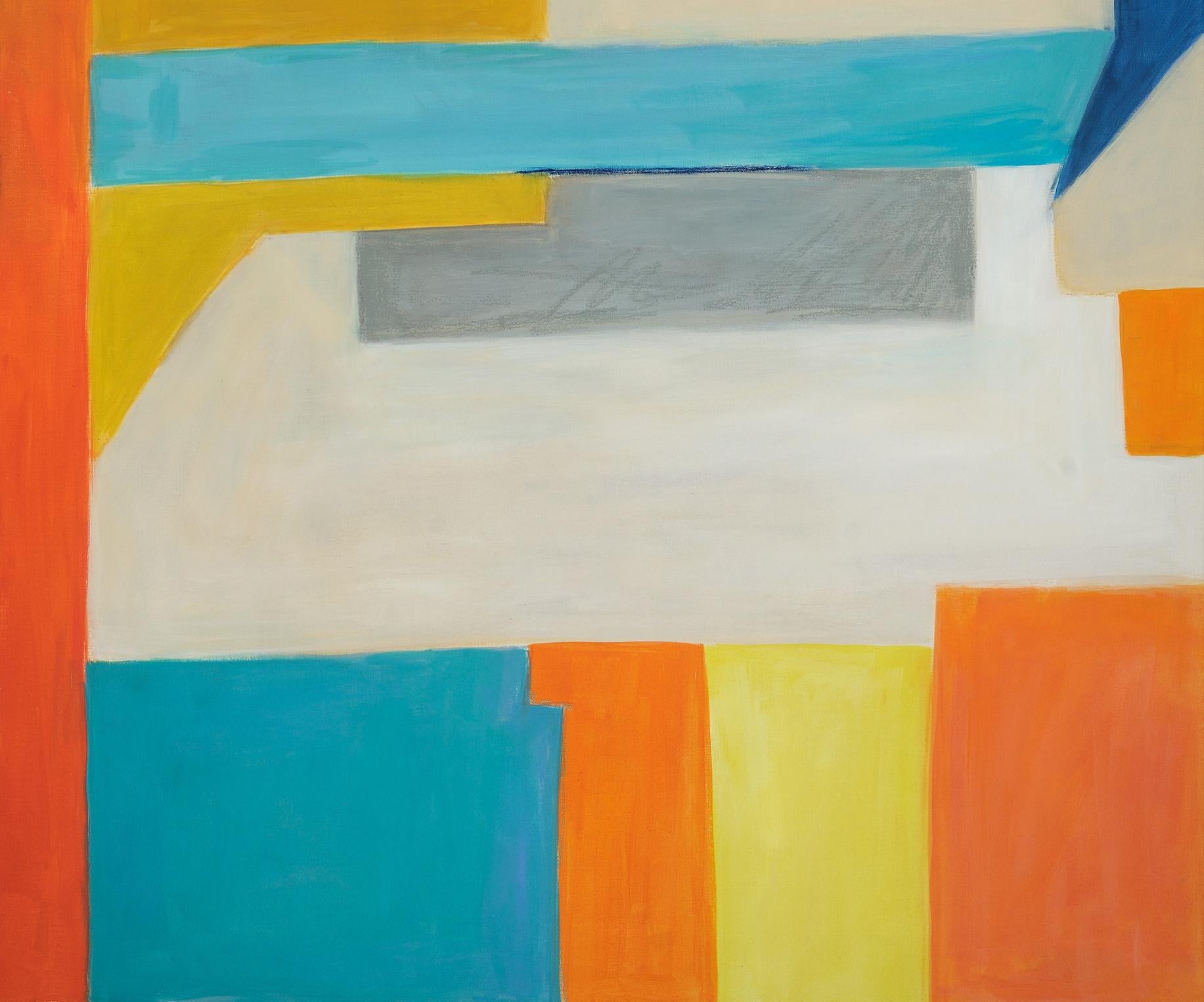 Firmscapes VIII- Mineral Variation 1  (Abstrakter Expressionismus), Painting, von Deborah Brisker Burk 