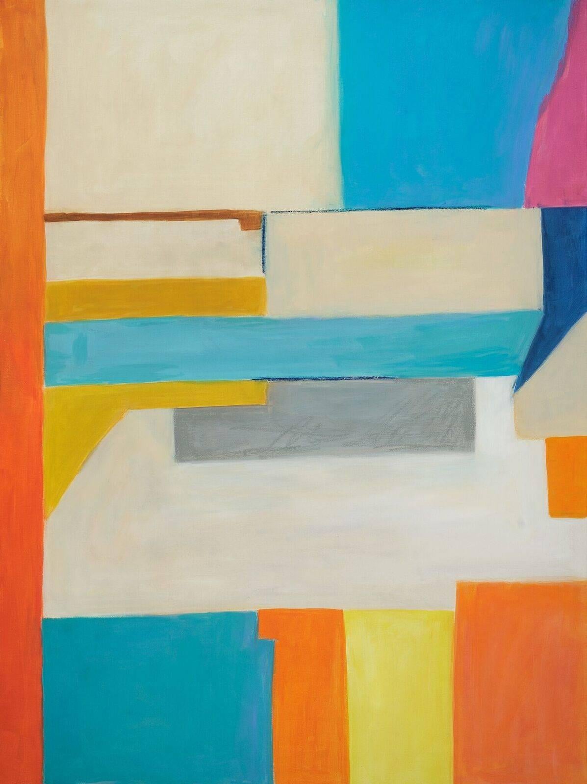 Deborah Brisker Burk  Abstract Painting – Firmscapes VIII- Mineral Variation 1 