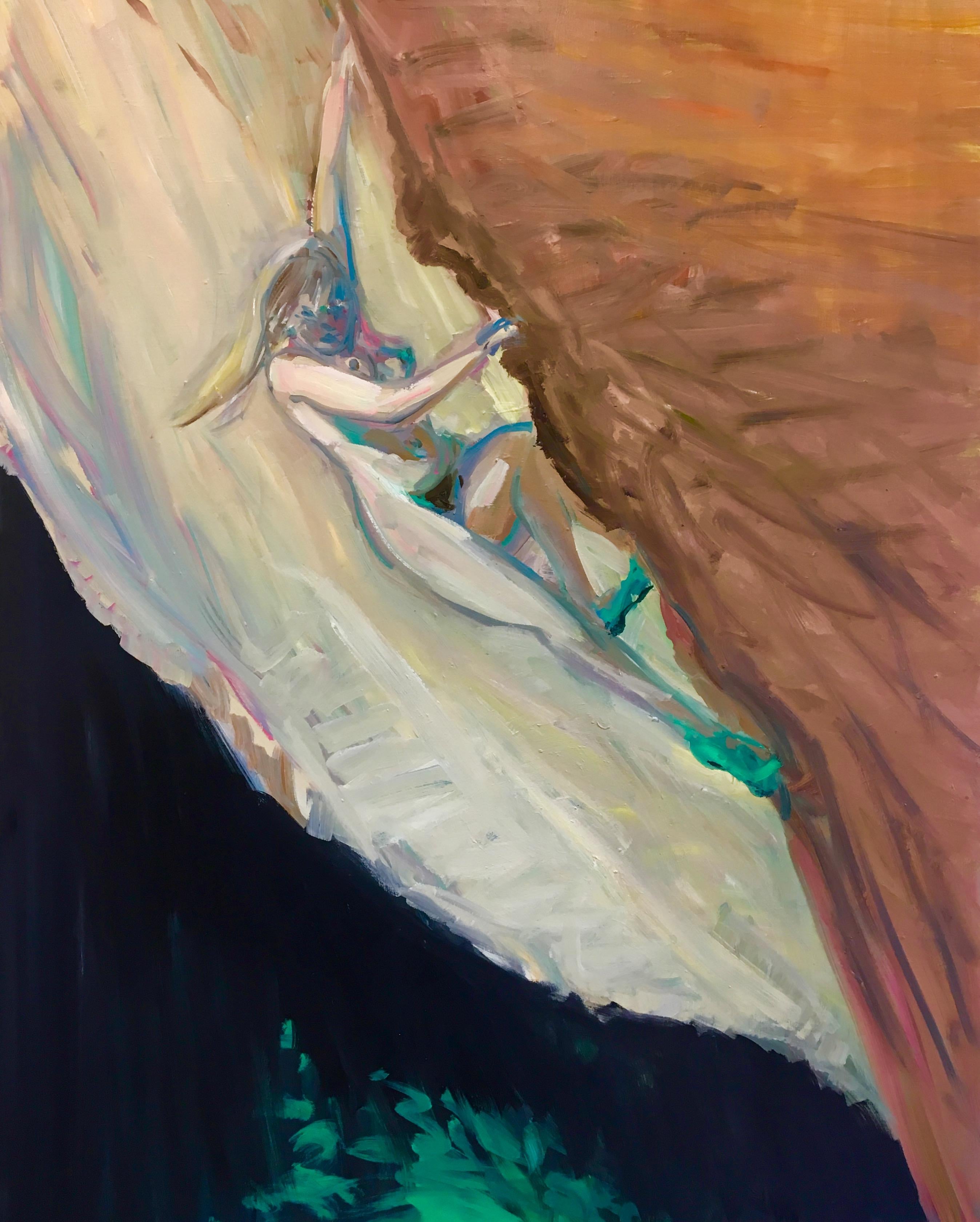 Deborah Brown Nude Painting - Rock Climber 3