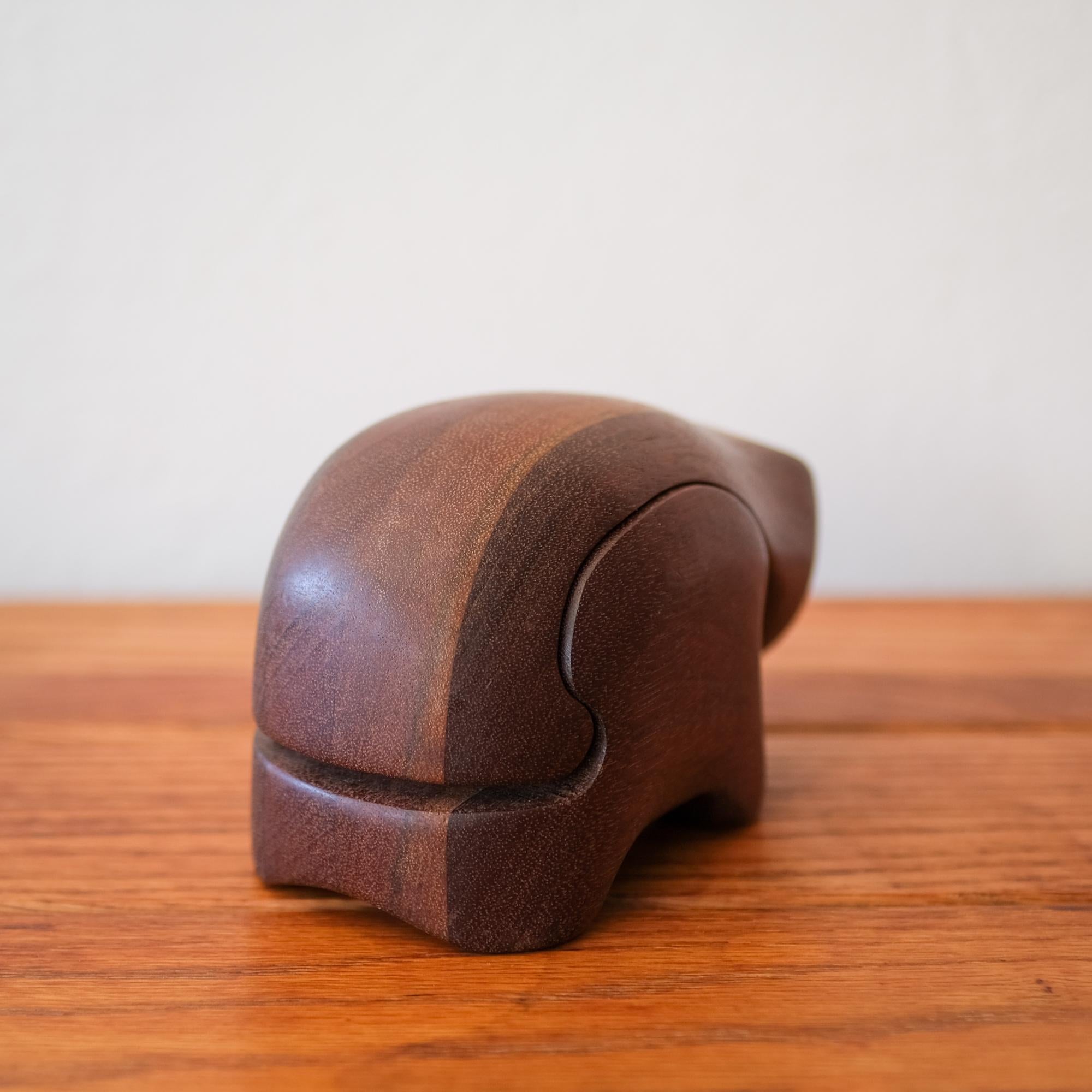 Deborah Bump Handcrafted Wood Cat Ring Box 2