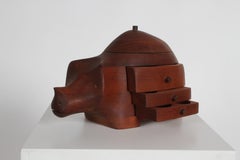 Deborah D. Bump Caja de baratijas de joyería Rhino