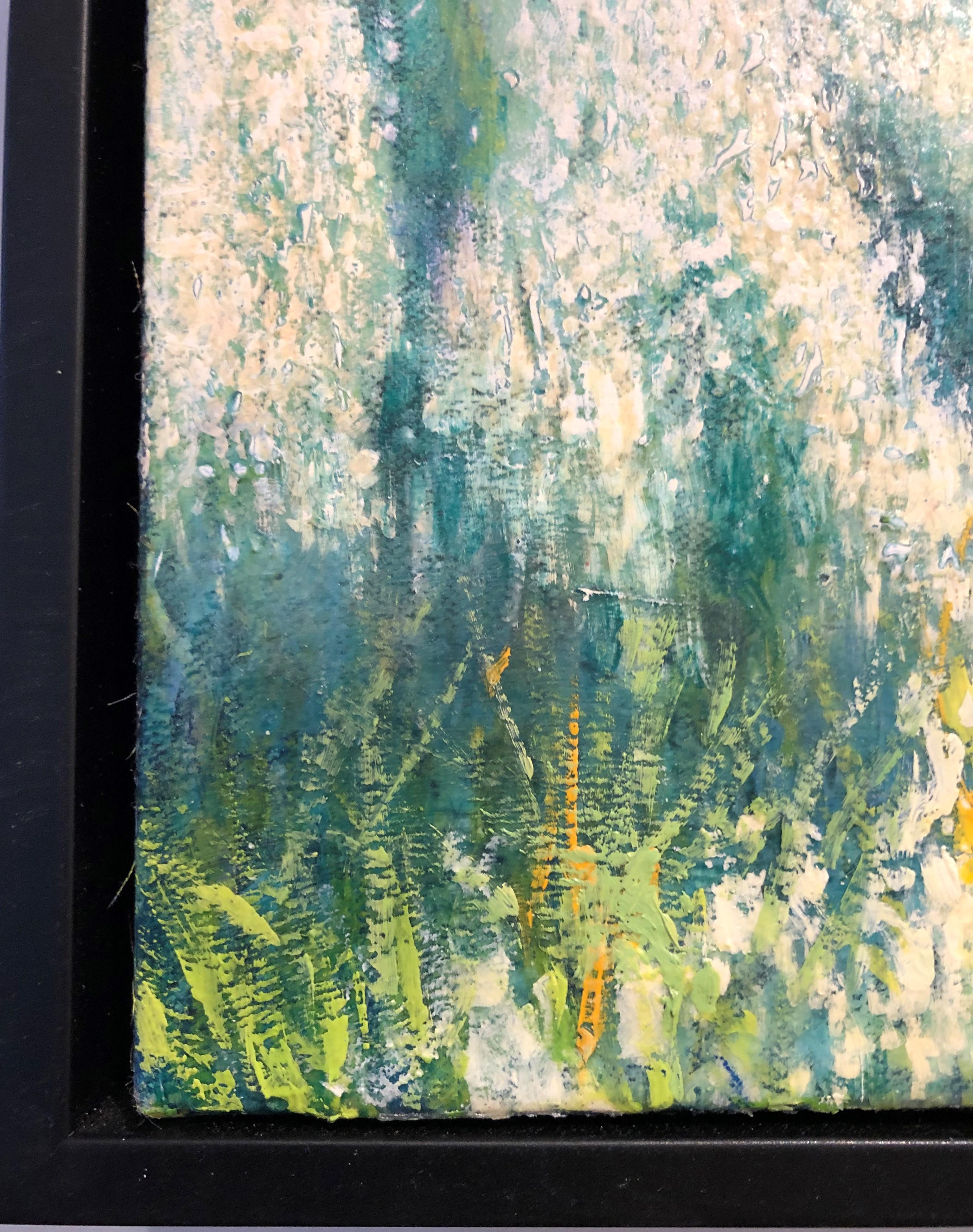 Barley Field - In Full Bloom on Rolling Hills, Oil on Canvas (Zeitgenössisch), Painting, von Deborah Ebbers