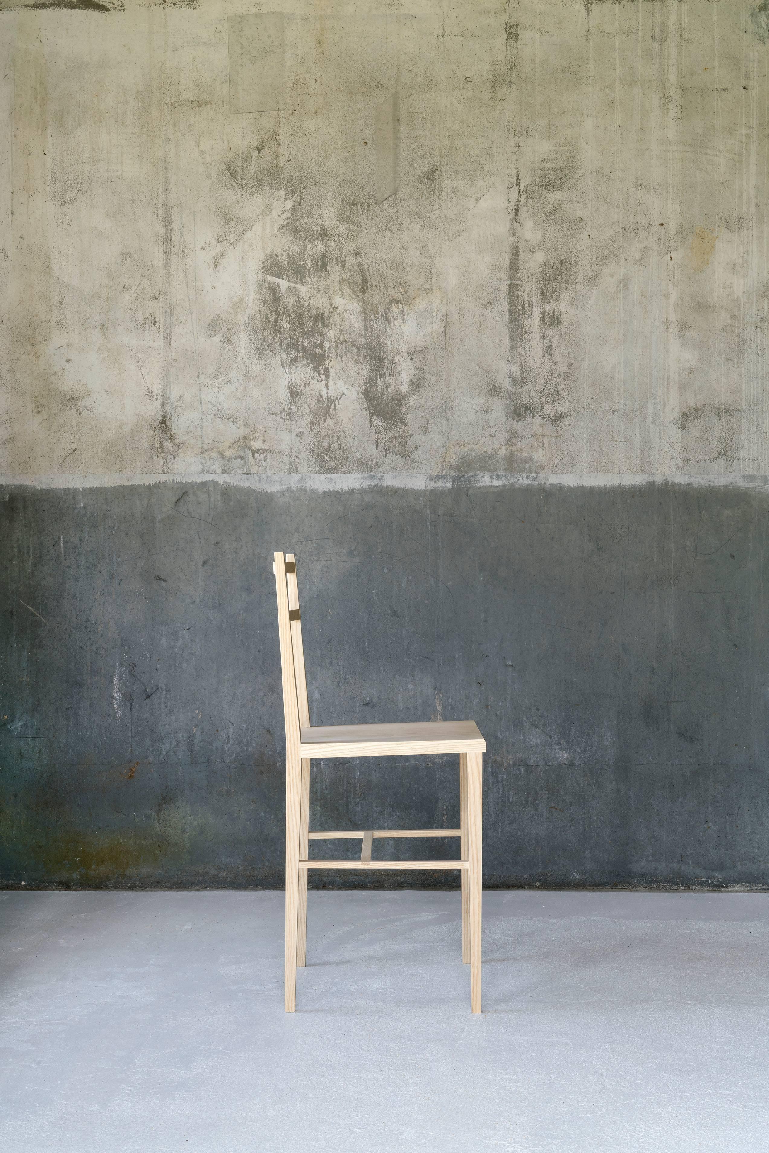 Constructed by a master craftsman as well as talented sculptor - the simplicity and elegance of these chairs can only come to life with the very best of his talent. He uses traditional joinery and thoughtful consideration to attain the precision
