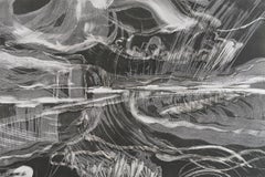 Deborah Freedman, « Watershed #7 », monotype, paysage abstrait