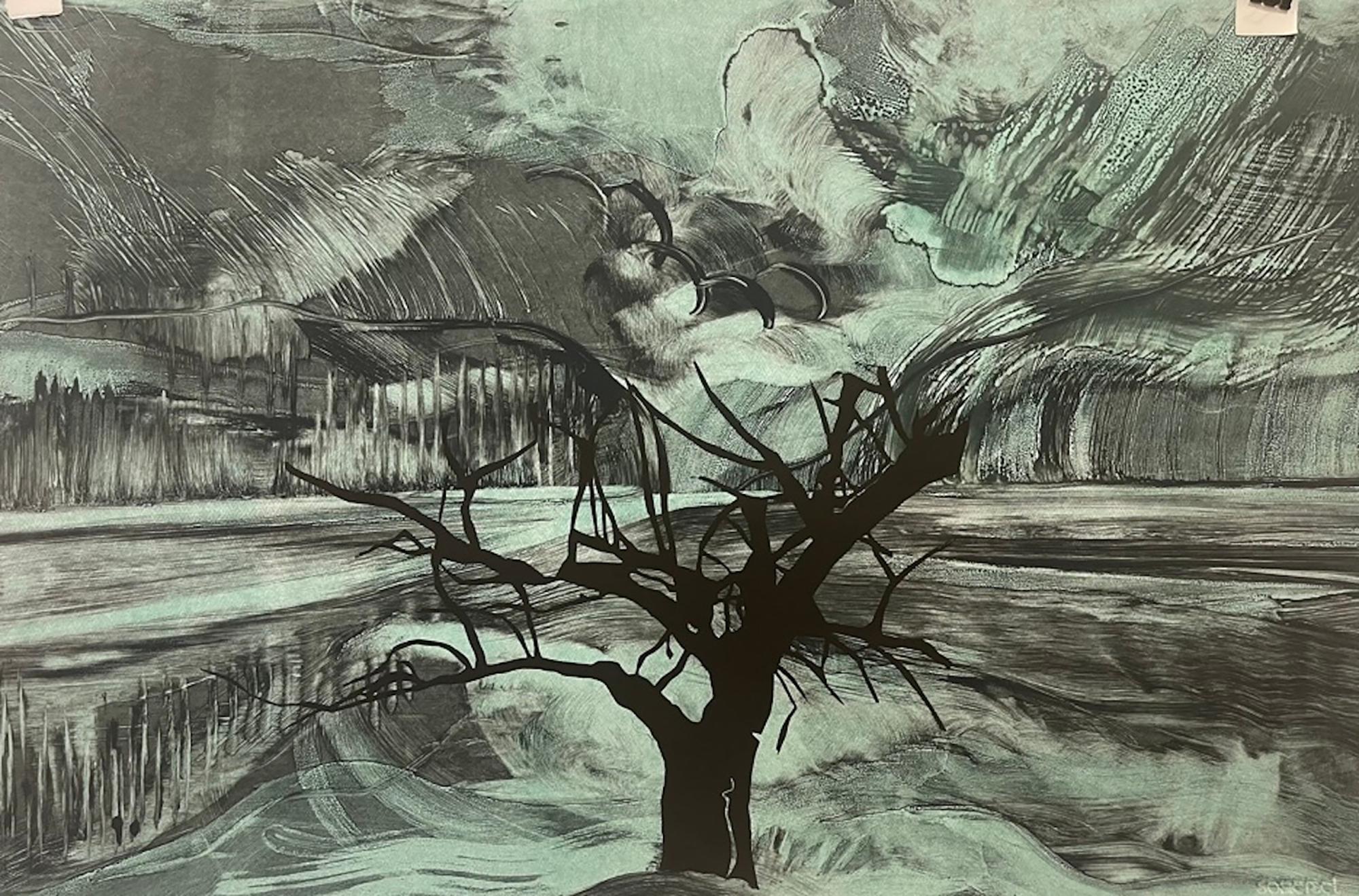 Deborah Freedman Landscape Print - Watershed #10