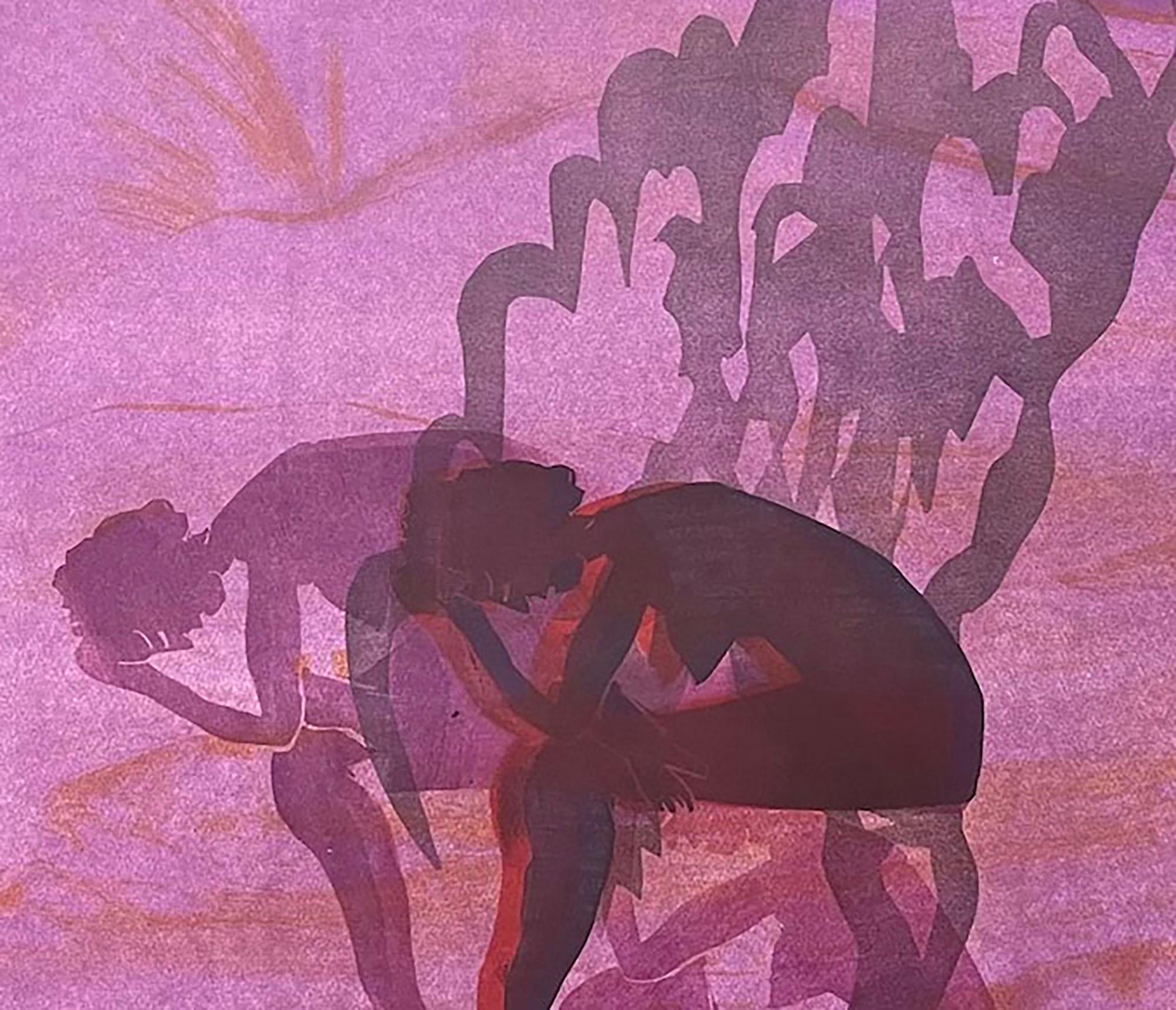 Watershed #2 - Purple Landscape Print by Deborah Freedman