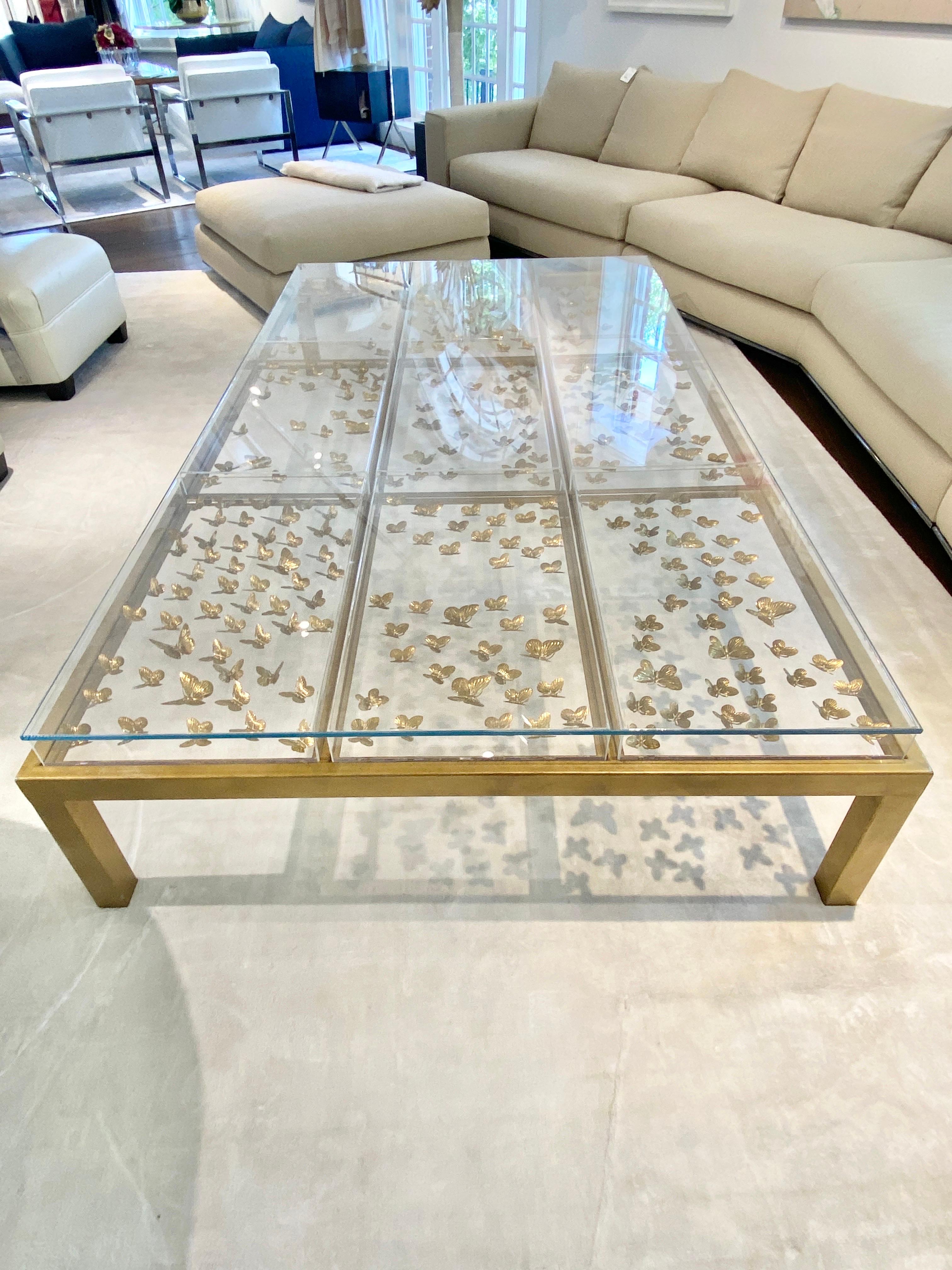 Unknown Deborah French Butterfly Coffee Table 