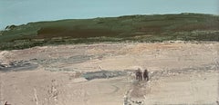 Deborah Hill, "Along for the Ride", Abstract Horse in Landscape Oil Painting