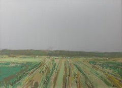 Deborah Hill, "Campi della California" 18x24 Greene & Greene Greene Rural Farm Landscape Oil Painting
