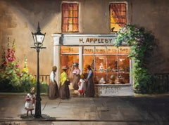 Deborah Jones (b.1922) - Framed 20th Century Oil, H. Appleby Tea Rooms