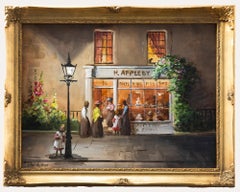 Vintage Deborah Jones (b.1922) - Framed 20th Century Oil, H. Appleby Tea Rooms