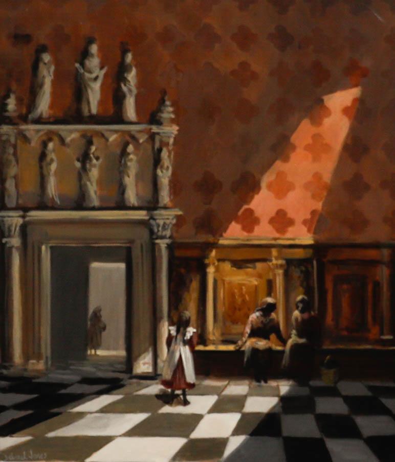 Deborah Jones (b.1922) - Framed 20th Century Oil, San Zanipolo, Venice 1