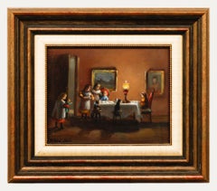 Deborah Jones (b.1922) - Framed 20th Century Oil, The Doll's Tea Party