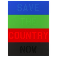 Deborah Kass Save The Country Now Limited Edition Print