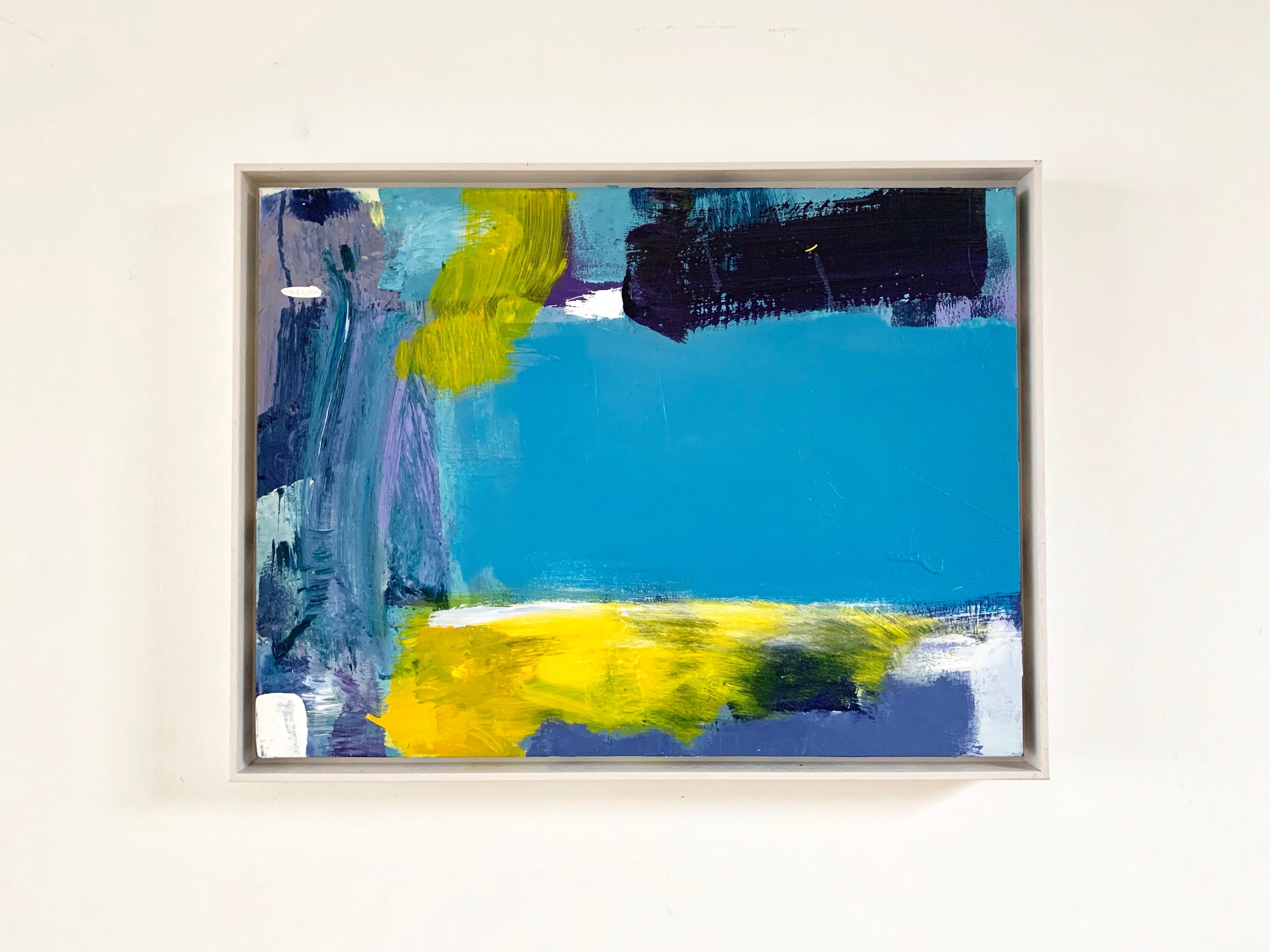 This is one of Deborah’s vibrant and energetic works on canvas, painted on the floor and wall, using her whole body.  Deborah Lanyon's large abstract paintings come from a generation of artists, mostly men, including John Hoyland, Frank Bowling,