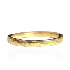 Deborah Murdoch 18 Karat Yellow Gold Textured Ring