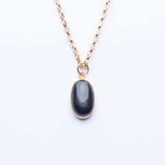 Deborah Murdoch 18Kt Gold Vermeil Black Star Diopside Necklace