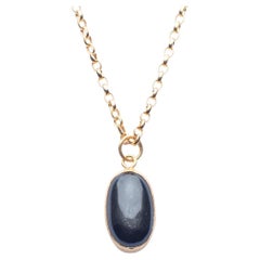 Deborah Murdoch 18Kt Gold Vermeil Black Star Diopside Necklace