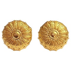 Deborah Murdoch 18Kt Gold Vermeil Fenestra Patterned Stud Earrings Deborah Murdoch 18Kt Gold Vermeil Fenestra Patterned Stud Earrings