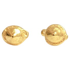 Deborah Murdoch 18Kt Gold Vermeil Pinch Stud Earrings