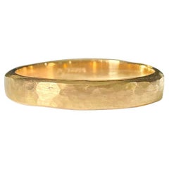 Deborah Murdoch 18kt Yellow Gold Textured Ring Band Deborah Murdoch 18kt Yellow Gold Textured Ring Band