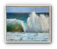 Wave (Framed Contemporary Seascape Painting)