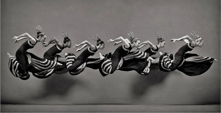 Deborah Ory & Ken Browar Black and White Photograph - New York Dance Project photo Martha Graham Dance Company dancers 