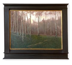 Aspen Twilight (landscape, aspen trees, mood, luminous)