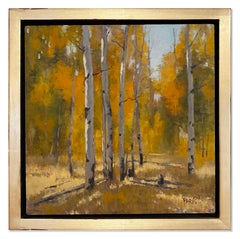 Autumn Arrangement (Aspen grove, autumn colors, shadows, golden grasses)