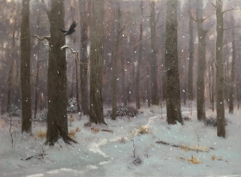 Deborah Paris Dust Of Snow Moody Crow Forest At 1stdibs Deborah Paris Dust Of Snow Moody Crow Forest At 1stdibs
