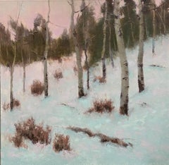 Winter Dance (Alpine landscape, aspen trees, snow)