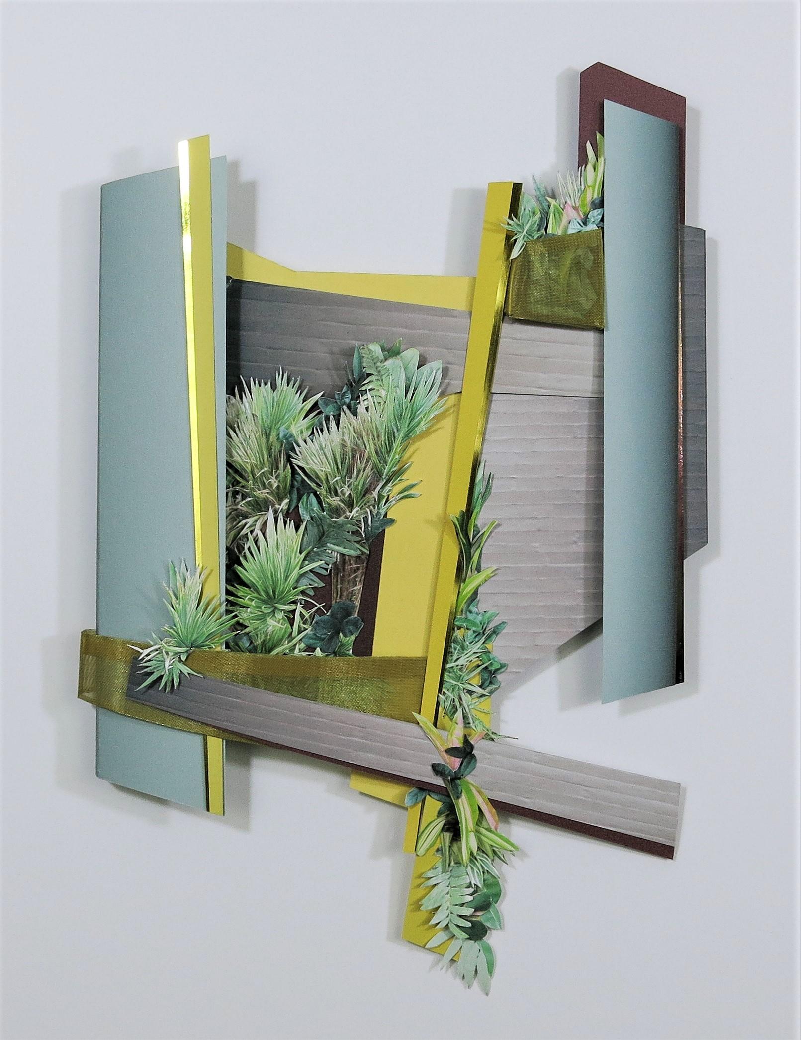 Nature-Tecture 2 : mixed media collage - Mixed Media Art by Deborah Perlman