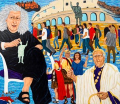 All Roads Lead to Rome - contemporary, refugees, tourists, surreal