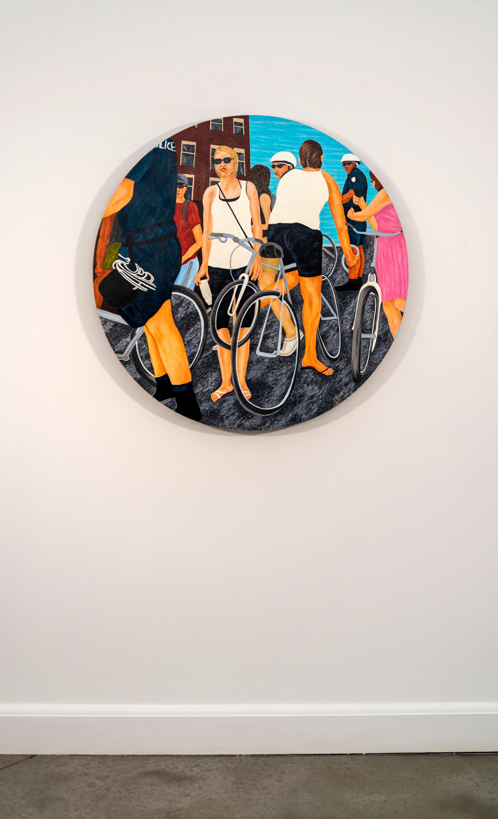Liberty Guiding the People - contemporaneo, figurativo, olio su pannello - Painting Contemporaneo di Deborah Root