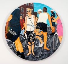 Liberty Guiding the People - contemporary, figurative, oil on panel