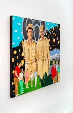 Peacetime (Tokyo, Forever) - contemporary, figurative, oil on panel