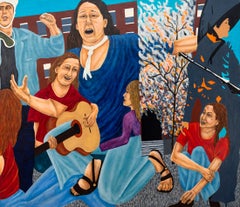 The 4th of May, Bring the War Home - contemporary, figurative, oil on panel