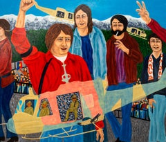 The 5th of May, 1970 (Bring the War Home) -  figurative, oil on panel