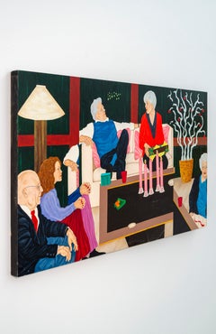 The Nordstrom Box - zeitgenössisch, figurativ, Öl auf Platte