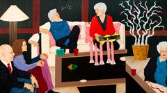 The Nordstrom Box - contemporary, figurative, oil on panel