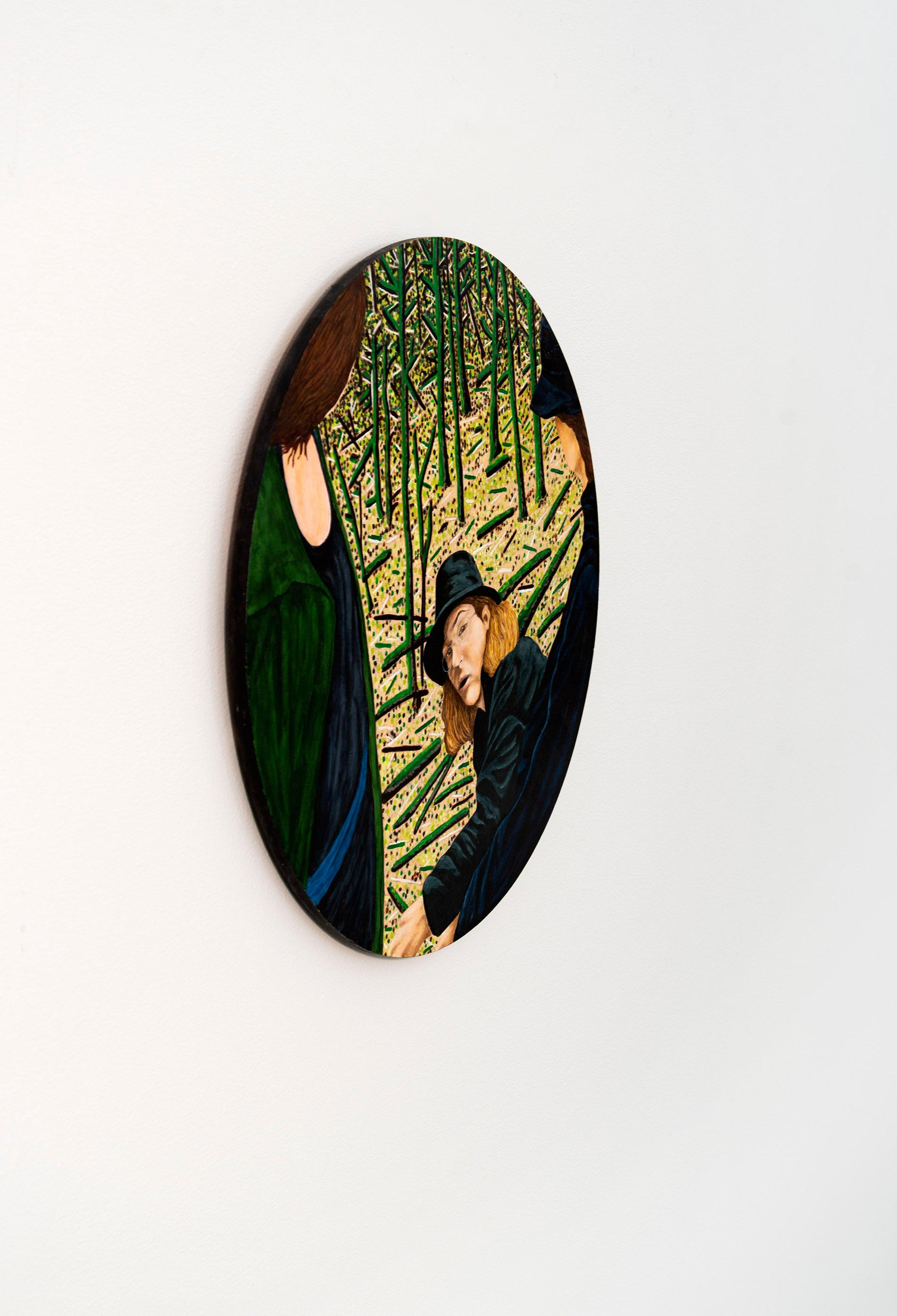 The Quality of Mercy - zeitgenössisch, figurativ, Öl auf Platte – Painting von Deborah Root