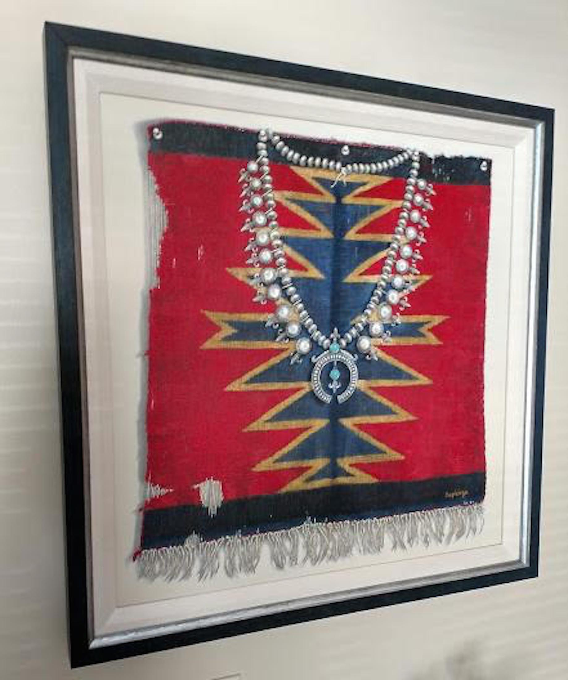 Vintage Navajo - Painting by Deborah Sapienza