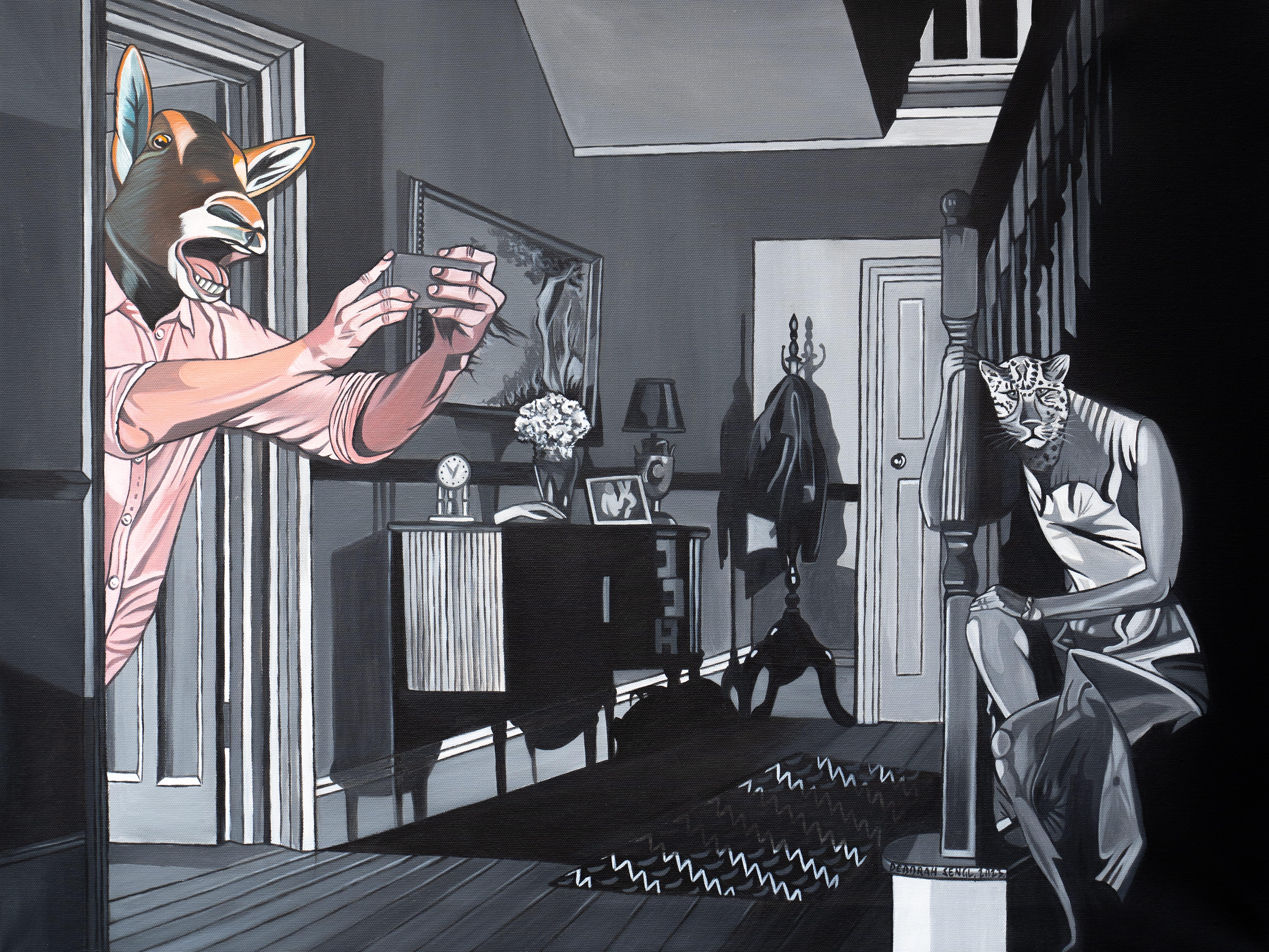 Deborah Sengl - Inside Out (Vorzimmer [Hall]) - Contemporary Figurative ...