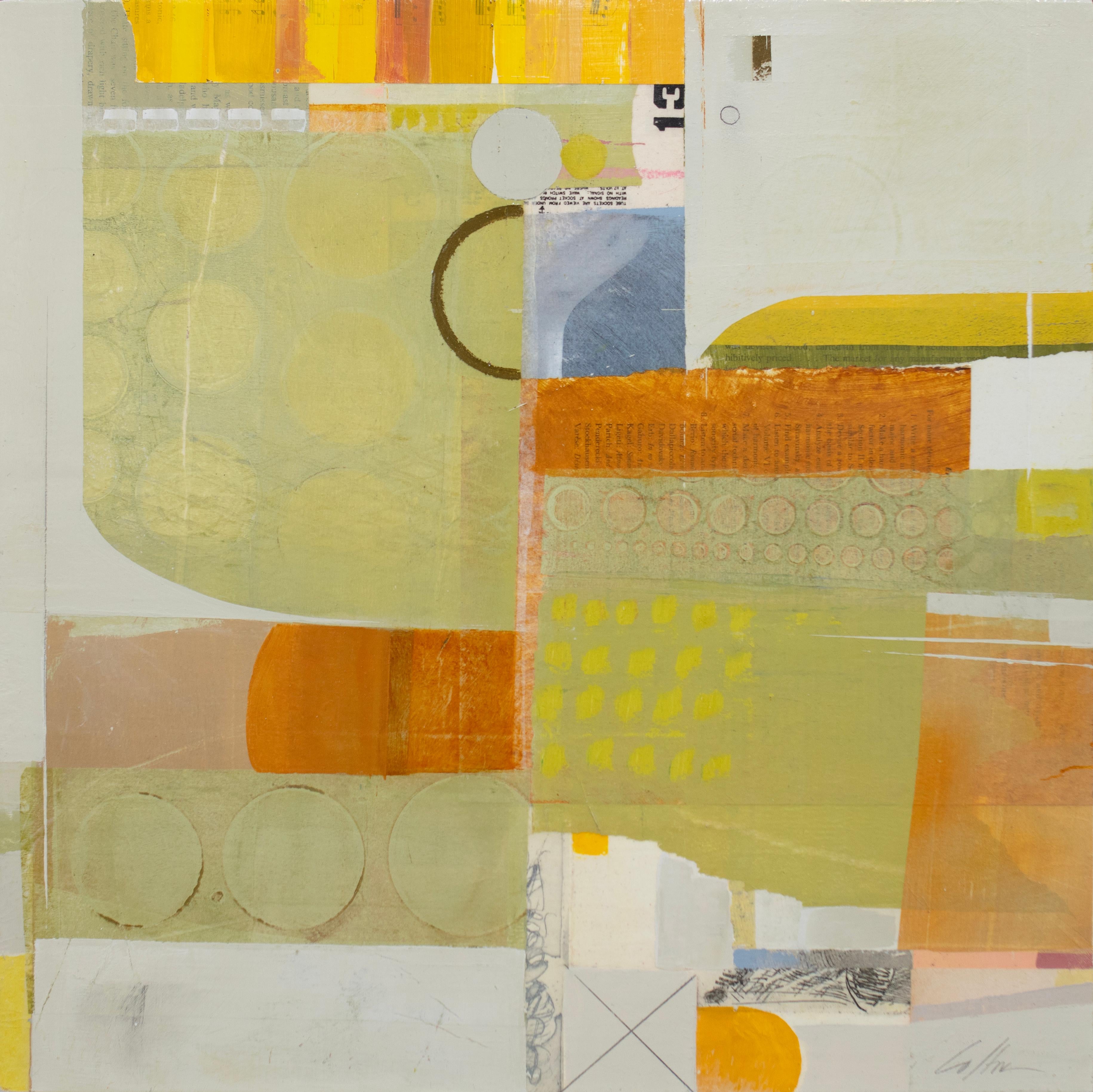 Mixed Media-Collage-Gemälde „Baker's Dozen“ im Angebot 1