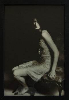 Audrey in einem antiken Kleid von Chanel:: Paris:: 1998
