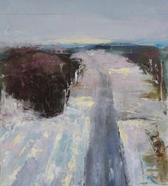 Onward , Abstract Oil, Landscape , Drone Photography , Rural Painting