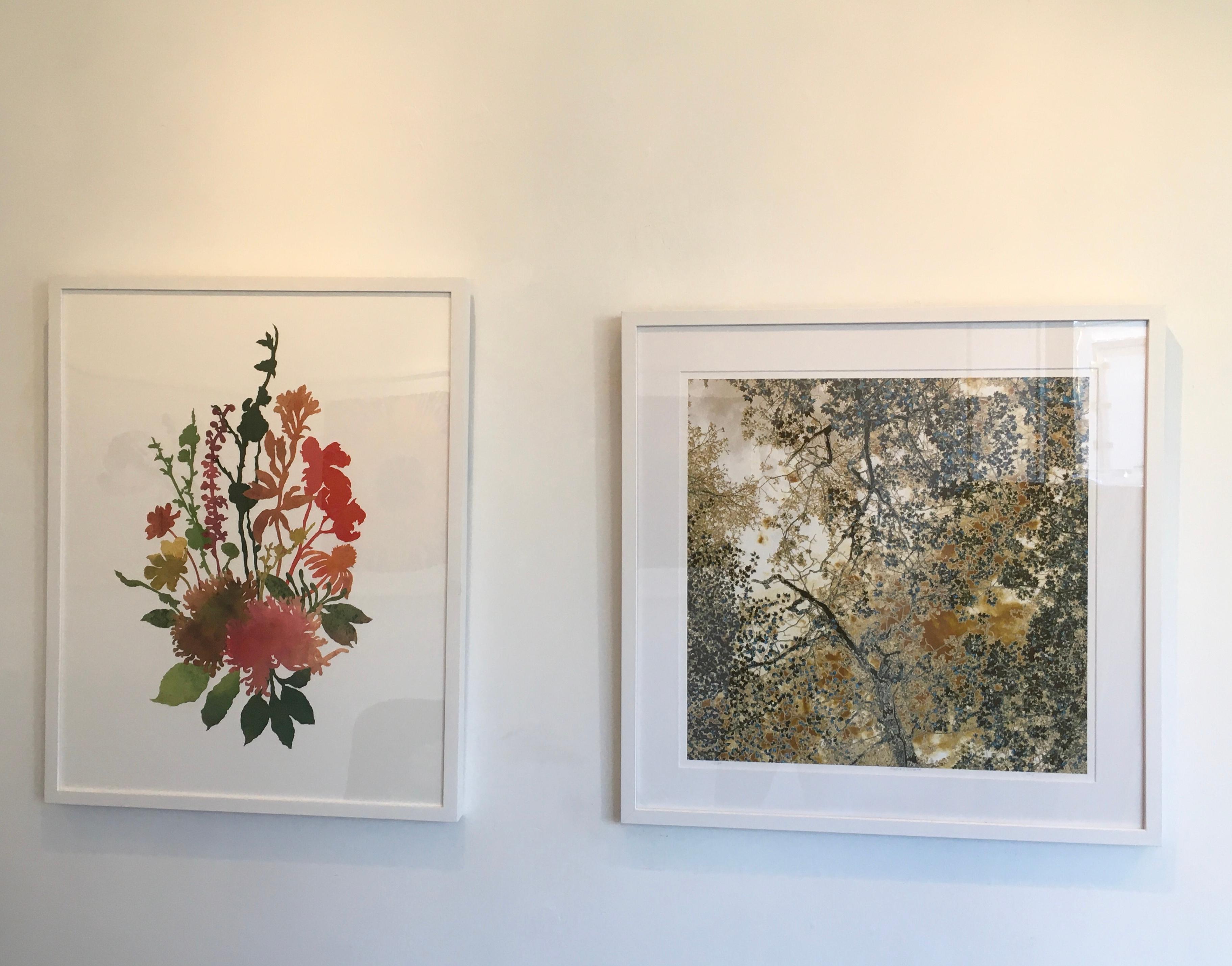 Woodland Blooms No. 1, Botanical, Floral, Flower, HandCut Collage, Work on Paper For Sale 1